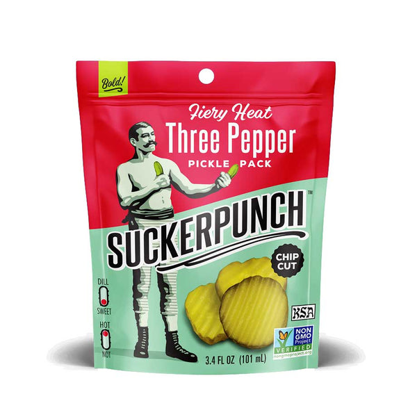 SuckerPunch Fiery Hot Three Pepper Pickle Pack