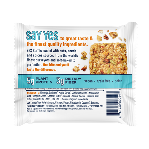 YES Bar Salted Maple Pecan