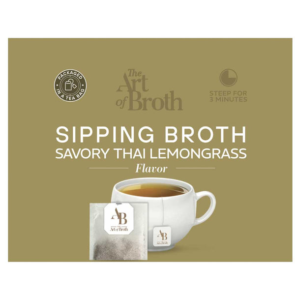 The Art of Broth Savory Thai Lemongrass Sipping Broth