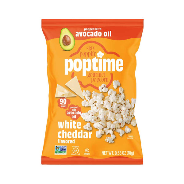 Poptime Gourmet Popcorn White Cheddar
