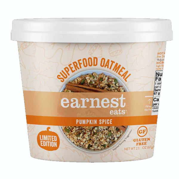 Earnest Eats Superfood Oatmeal Pumpkin Spice