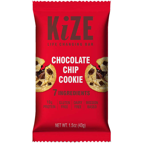 KiZE Raw Energy Bar Chocolate Chip Cookie