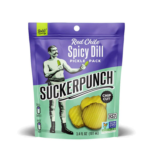SuckerPunch Red Chile Spicy Dill Pickle Pack