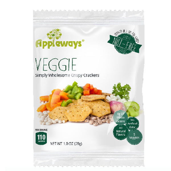 Appleways Veggie Whole Wheat Crackers