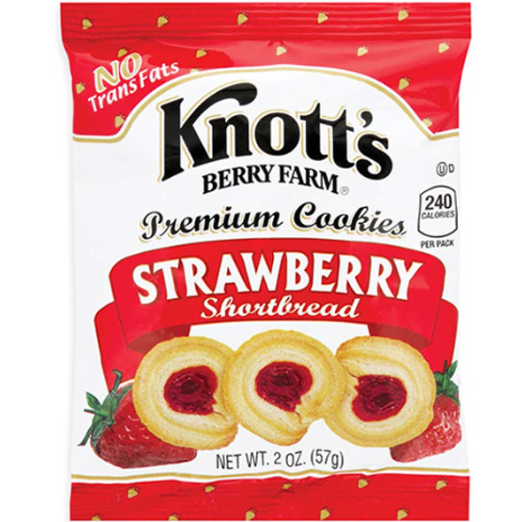 Knott's Shortbread Knott's Berry Farm Premium Cookies Strawberry Shortbread