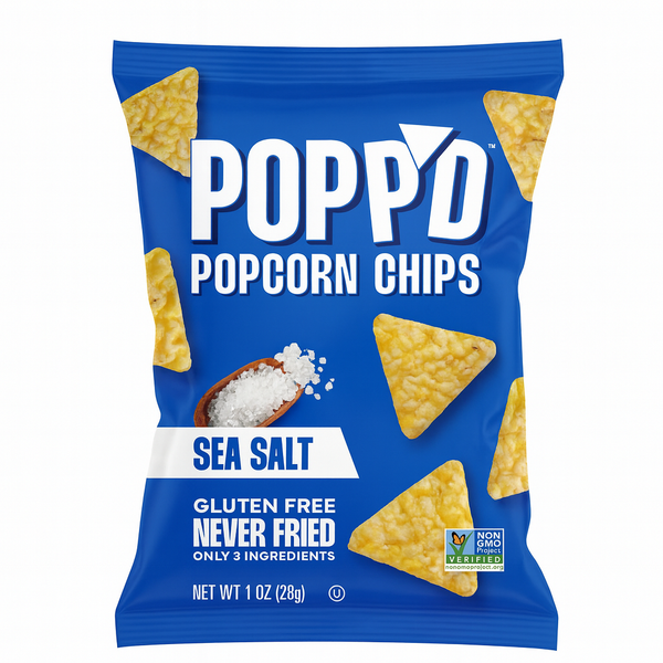 Popp'd Sea Salt Popped Corn Chips