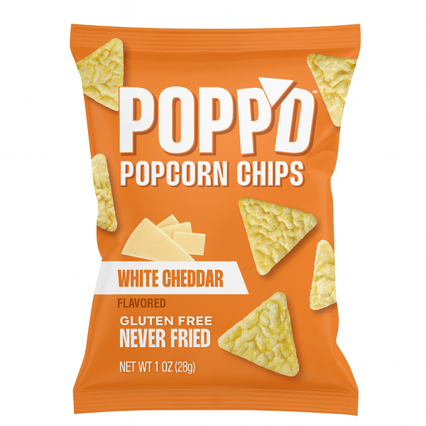 Popp'd White Cheddar Popcorn Chips
