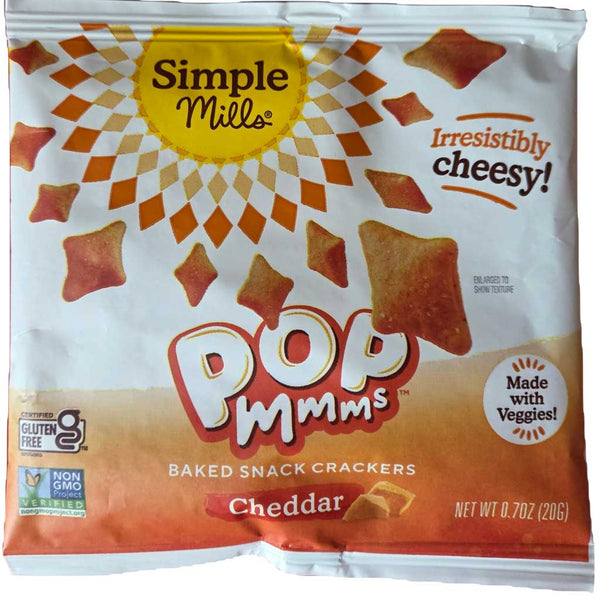 Simple Mills Popmms Cheddar Baked Cracker