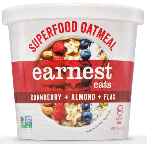 Earnest Eats Superfood Oatmeal Cranberry Almond Flax