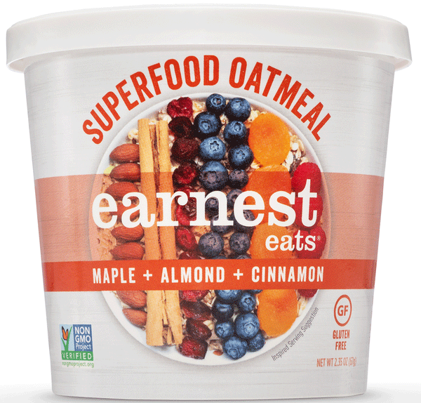 Earnest Eats Superfood Oatmeal Maple Almond Cinnamon