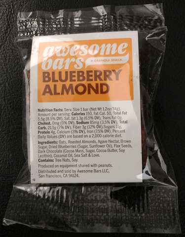 Awesome Bars Blueberry Almond