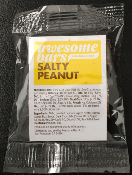 Awesome Bars Salty Peanut