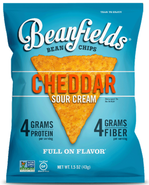 Beanfields Cheddar Sour Cream Bean & Rice Chips