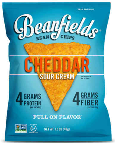 Beanfields Cheddar Sour Cream Bean & Rice Chips