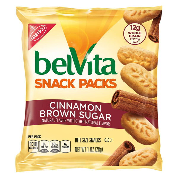 belvita Snack Packs Cinnamon Brown Sugar