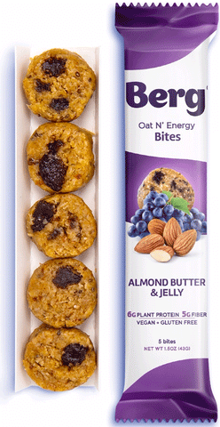 Berg Oat N' Energy Bites Almond Butter & Jelly
