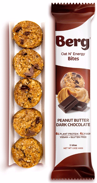 Berg Oat N' Energy Bites Peanut Butter Dark Chocolate