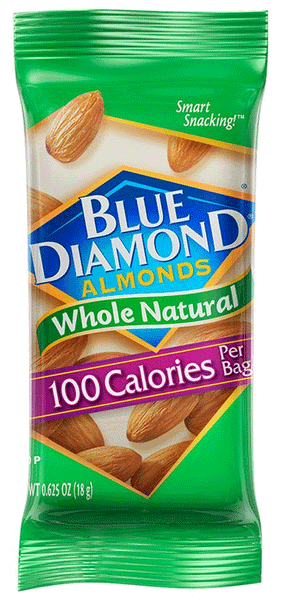 Blue Diamond Almonds Whole Natural 100 Calories