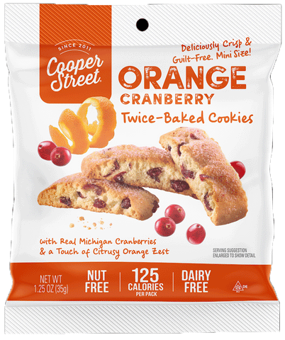 Cooper Street Twice-Baked Cookies Orange Cranberry