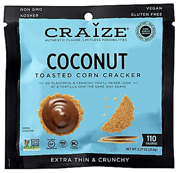 Craize Coconut Toasted Corn Cracker