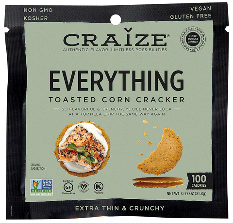 Craize Everything Toasted Corn Cracker