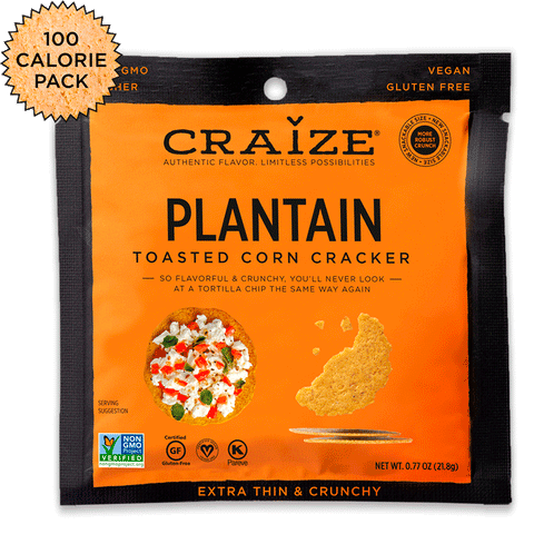 Craize Plantain Toasted Corn Cracker