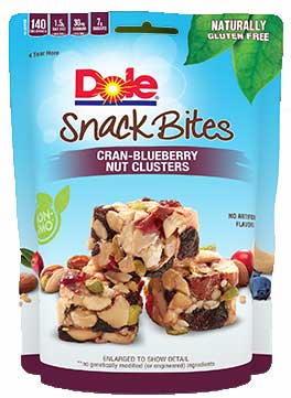 Dole Cran-Blueberry Nut Clusters Snack Bites