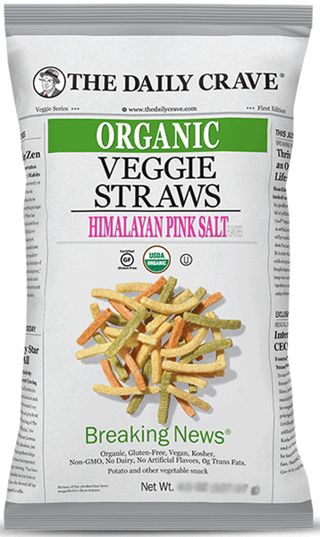 The Daily Crave Veggie Straws Himalayan Pink Salt