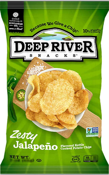 Deep River Zesty Jalapeño Kettle Cooked Potato Chips