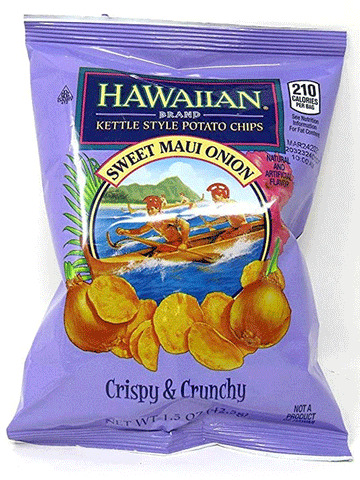 Hawaiian Brand Kettle Chips Sweet Maui Onion