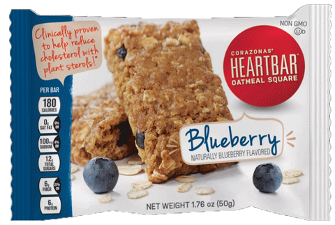 Heartbar Blueberry Oatmeal Square