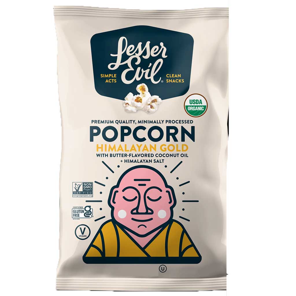 Lesser Evil Himalayan Gold Popcorn For Office Snacking
