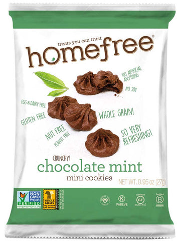 Homefree Crunchy Chocolate Mint Mini Cookies