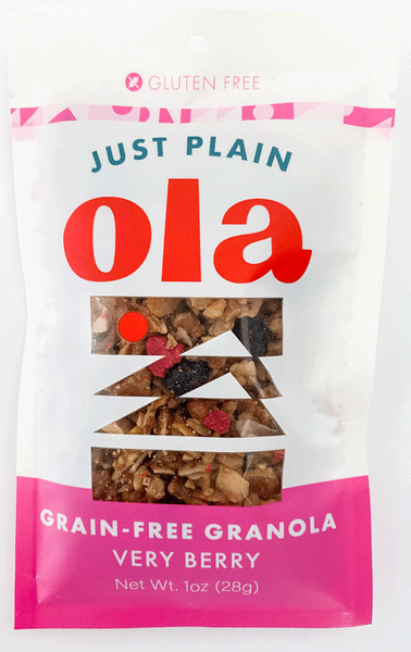Just Plain Ola Grain-Free Granola Very Berry