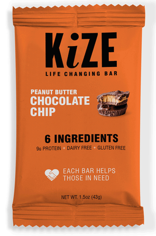 KiZE Raw Energy Bar Peanut Butter Chocolate Chip
