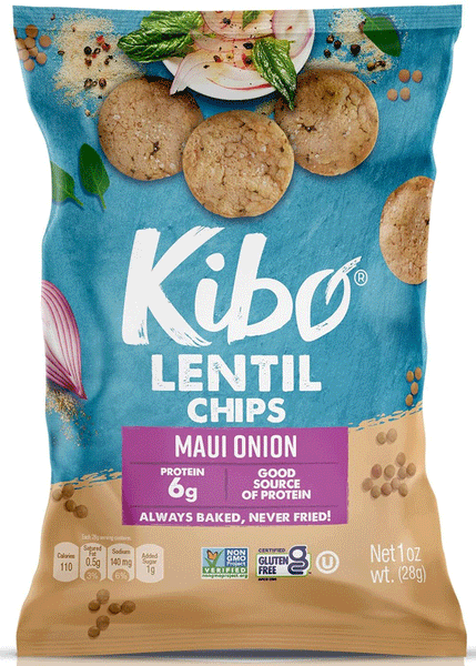 Kibo Lentil Chips Maui Onion
