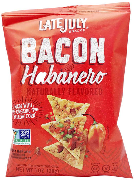 Late July Snacks Clasico Tortilla Chips Bacon Habanero