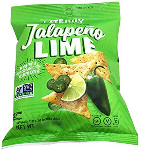 Late July Snacks Clasico Tortilla Chips Jalapeno Lime