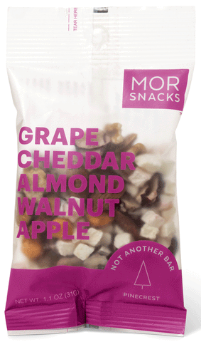 MOR Snacks Pinecrest Grape Cheddar Almond Walnut Apple
