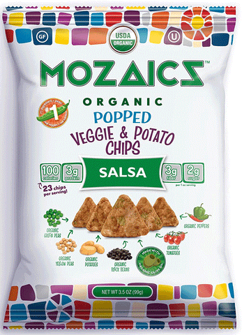 Mozaics Organic Popped Veggie & Potato Chips Salsa