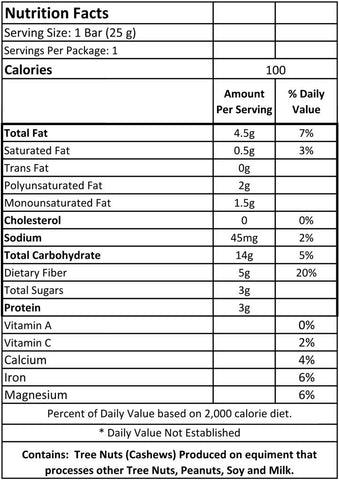 Health Warrior Acai Berry Chia Bar