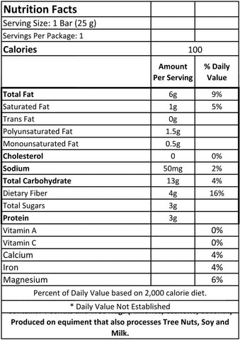 Health Warrior Chocolate Peanut Butter Chia Bar