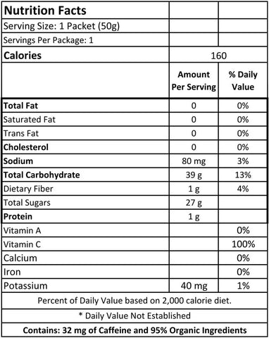 Honey Stinger Organic Energy Chews Caffeinated Lime-Ade