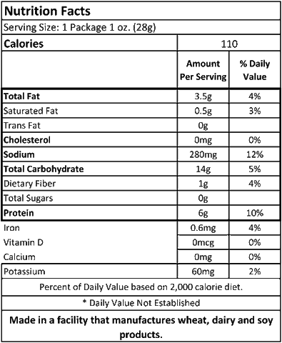 Kibo Lentil Chips Spicy Ranch