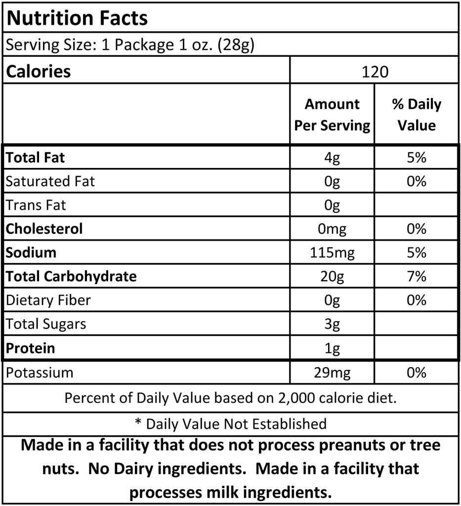 kettle corn popcorners nutrition