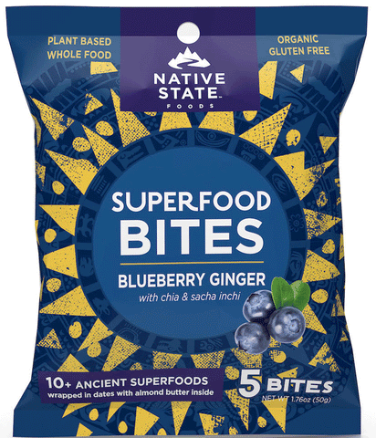Native State Super Food Bites Blueberry Ginger