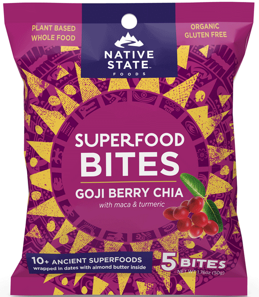 Native State Super Food Bites Goji Berry Chia