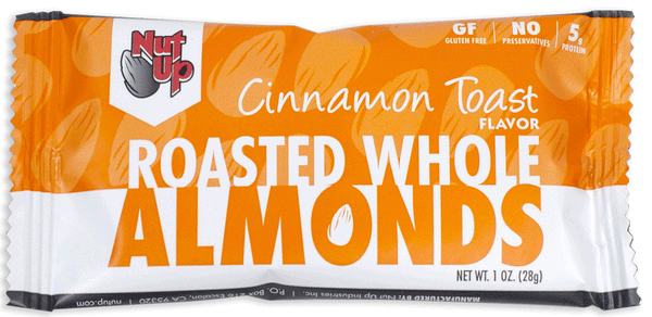 Nut Up Roasted Whole Almonds Cinnamon Toast