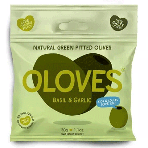 Oloves Basil & Garlic Green Olives