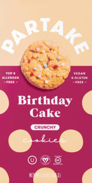 Partake Birthday Cake Cookies